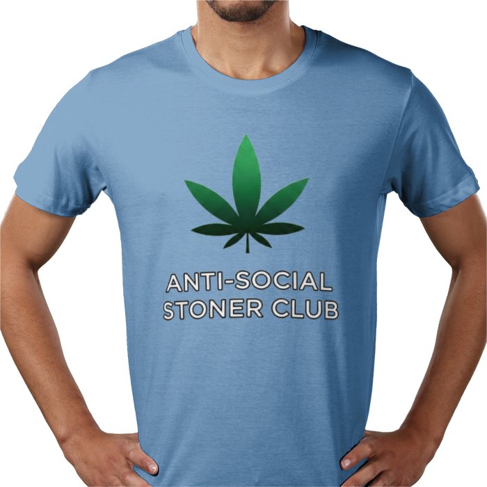 Anti-Social Stoner Club T-Shirt | Funny 420 Cannabis Graphic Tee