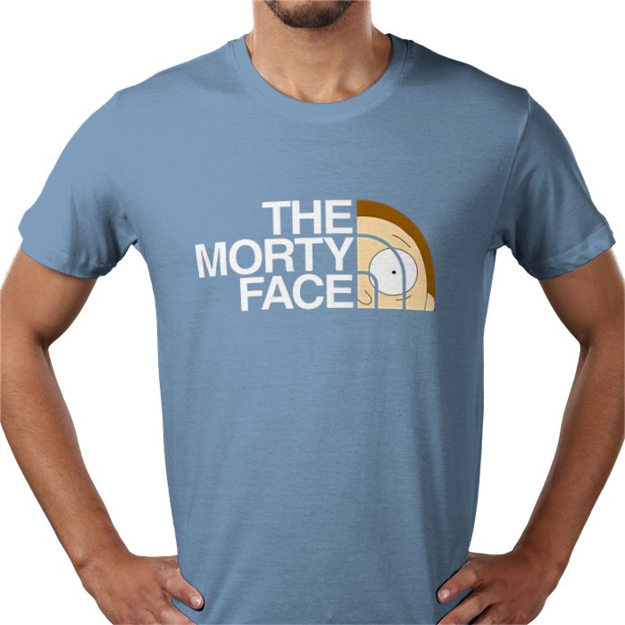 Rick & Morty x The North Face Parody - The Morty Face T-Shirt