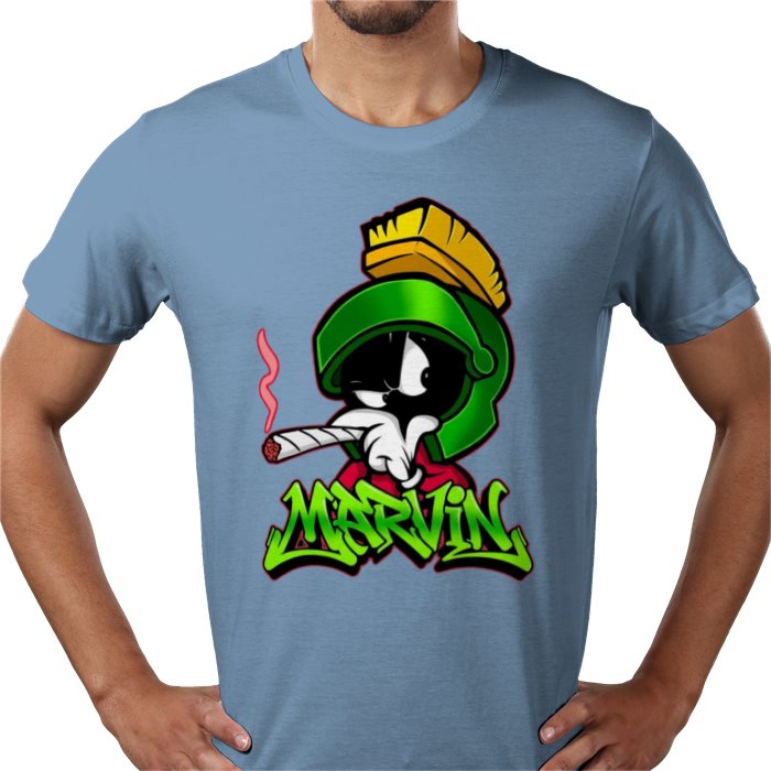 Marvin The Martian x Cannabis Parody T-Shirt