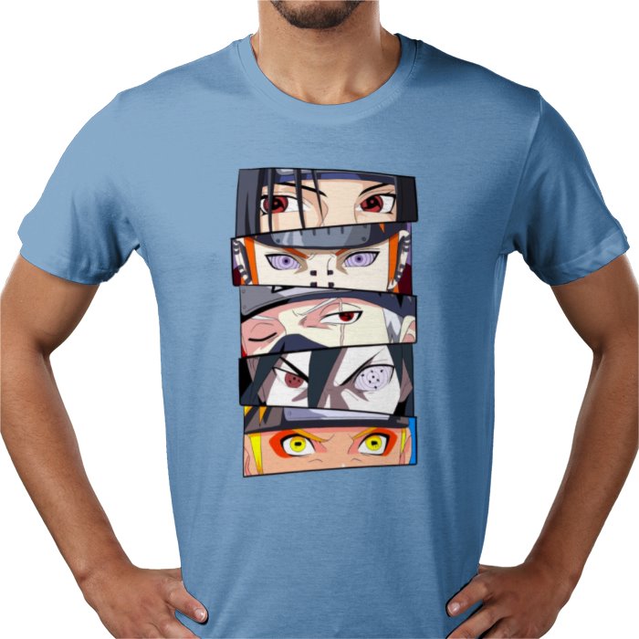 Naruto Eyes T-Shirt | Sharingan & Rinnegan Anime Tee