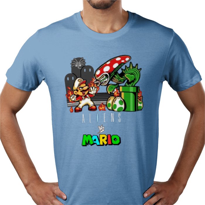 Super Mario x Aliens - Aliens Vs Mario T-shirt