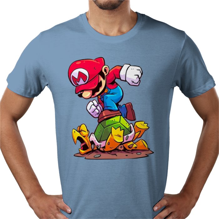 Super Mario Bros — Mario Crushing Turts T-Shirt