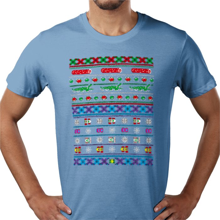 Ugly Jumper Style - Frogs Logs & Automobiles Christmas T Shirt