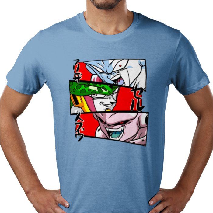 Dragon Ball Z Faces of Evil T-Shirt | DBZ Villains Anime Tee