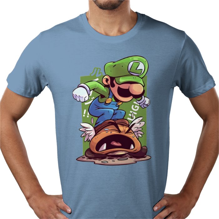 Super Mario Bros — Luigi Crushing Turts T-Shirt
