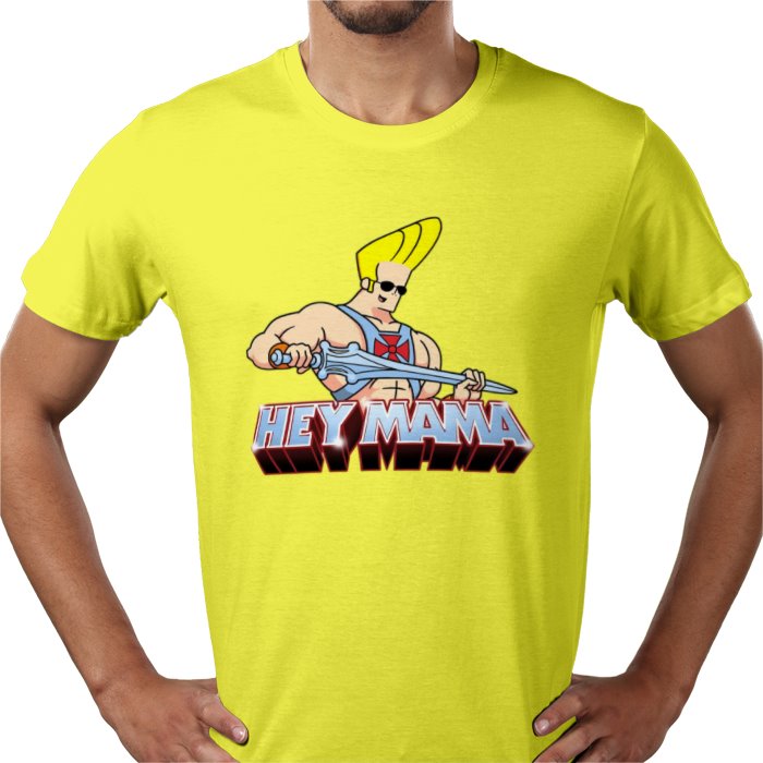 Johnny Bravo & He-Man - Hey Mama T-shirt