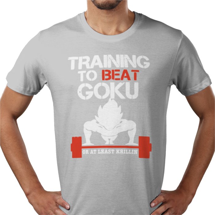 Dragon Ball Z Training To Beat Goku T-Shirt | DBZ Gym Motivation Anime Tee