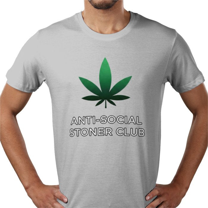 Anti-Social Stoner Club T-Shirt | Funny 420 Cannabis Graphic Tee
