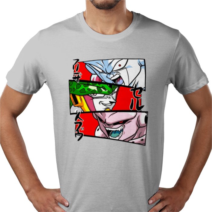 Dragon Ball Z Faces of Evil T-Shirt | DBZ Villains Anime Tee