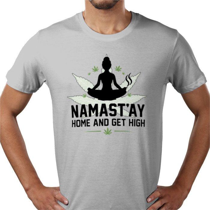 Nama'Stay Home - Funny Cannabis Yoga T-Shirt