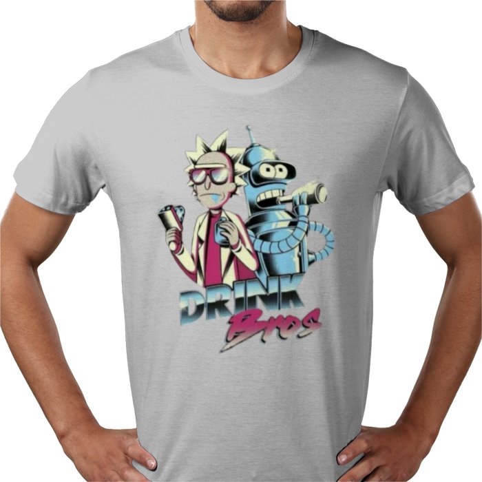 Rick & Morty x Futurama - Drink Bros T-shirt
