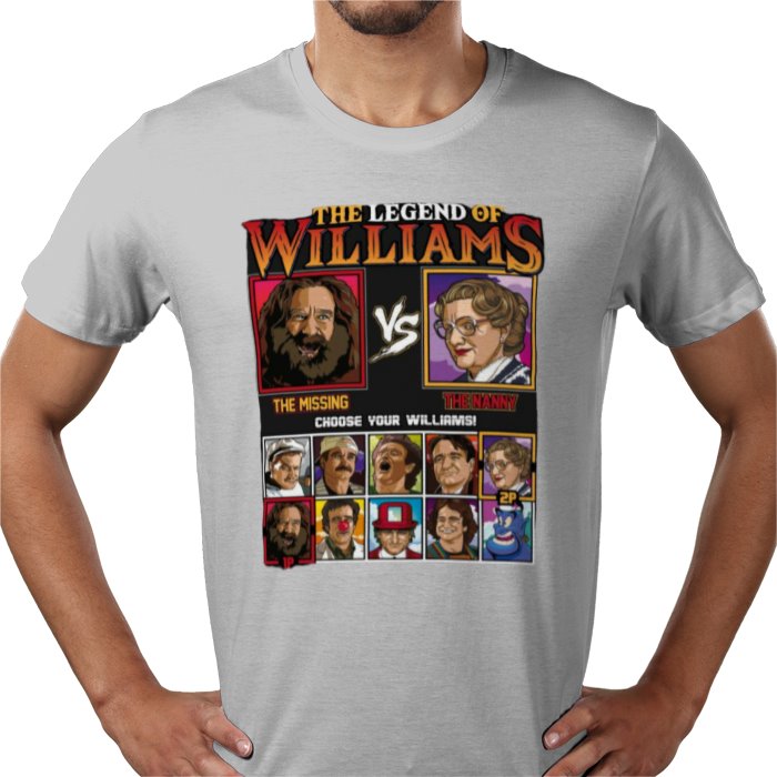 Robin Williams & The Legend Of Zelda -The Legend Of Williams T-shirt