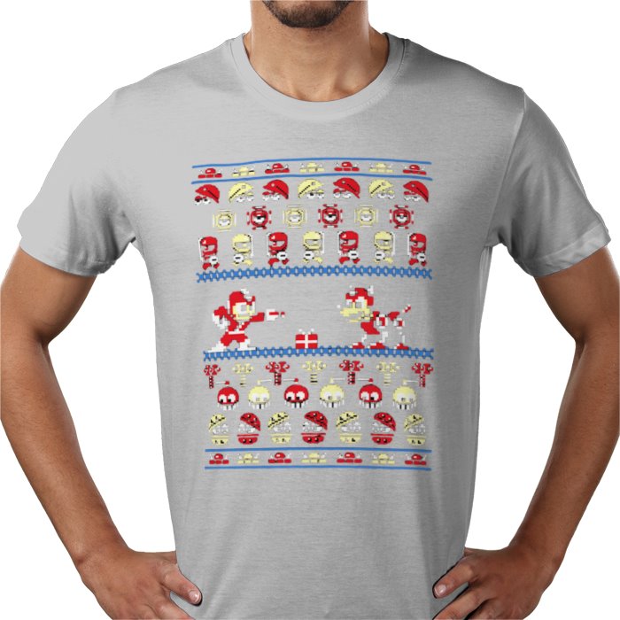 Ugly Jumper Style - Mega Man Christmas T Shirt