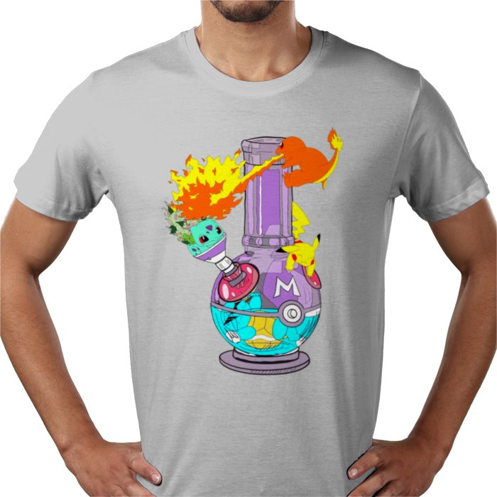 Pokébong T-Shirt | Pokémon 420 Parody Funny Graphic Tee