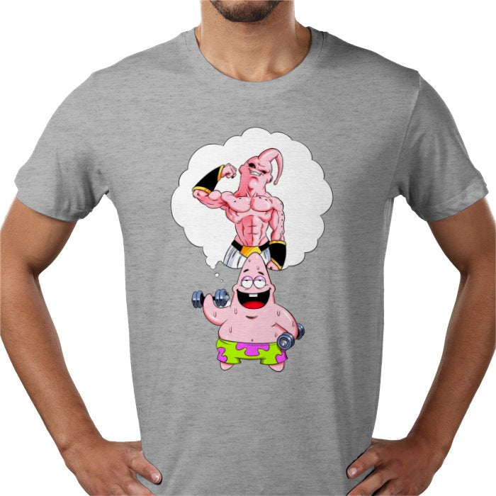 Dragon Ball Z x SpongeBob Crossover T-Shirt | DBZ Mashup Anime Tee