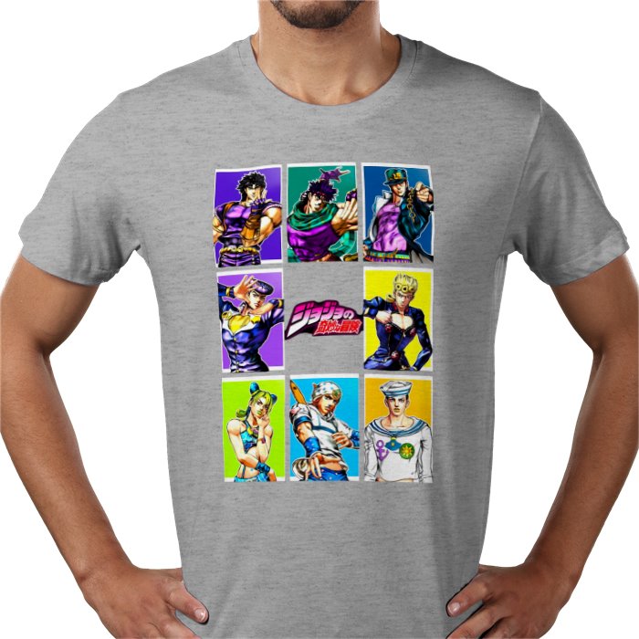JoJo's Bizarre Adventure - Grid Collage T-Shirt