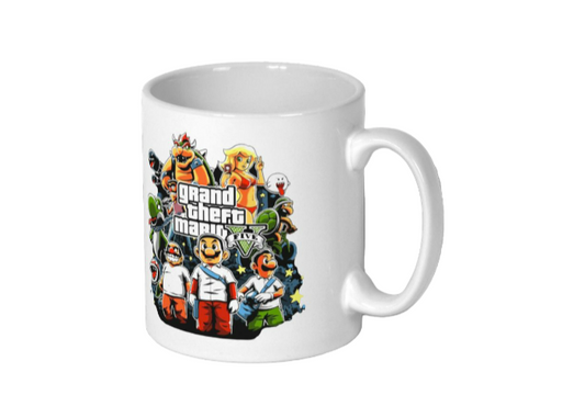 Grand Theft Auto & Super Mario Bro's - Grand Theft Mario Mug