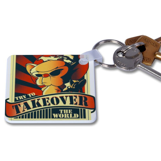 Pinky & The Brain - Takeover Keyring