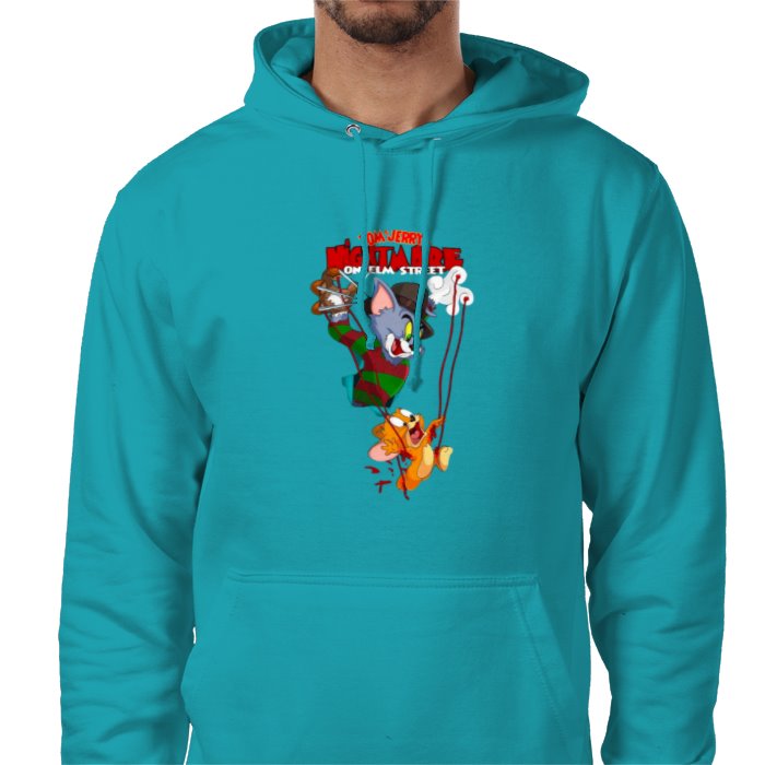 Tom And Jerry & A Nightmare On Elm Street - Freddy & Jerry Value Hoodie