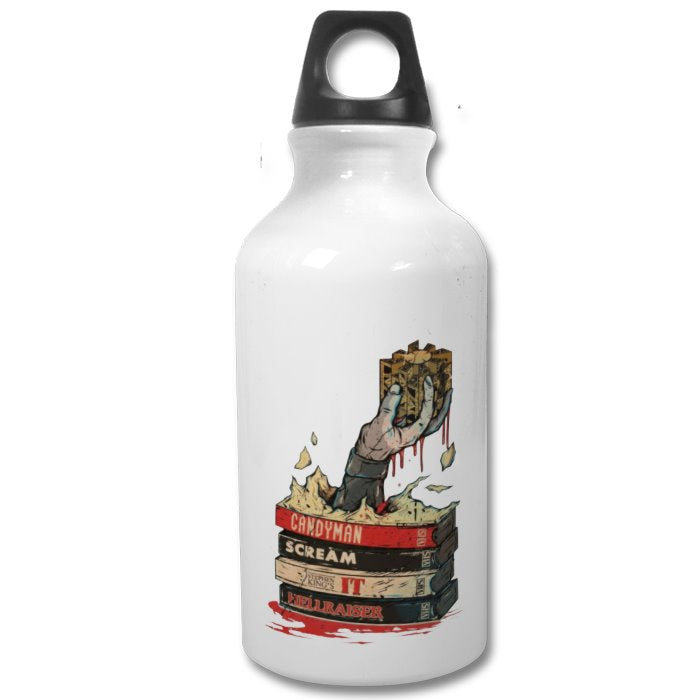 VHS Horror Tapes Hellraiser Theme Water Bottle
