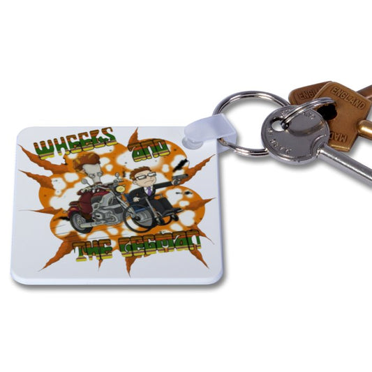 American Dad - Wheels & The Leg Man Keyring