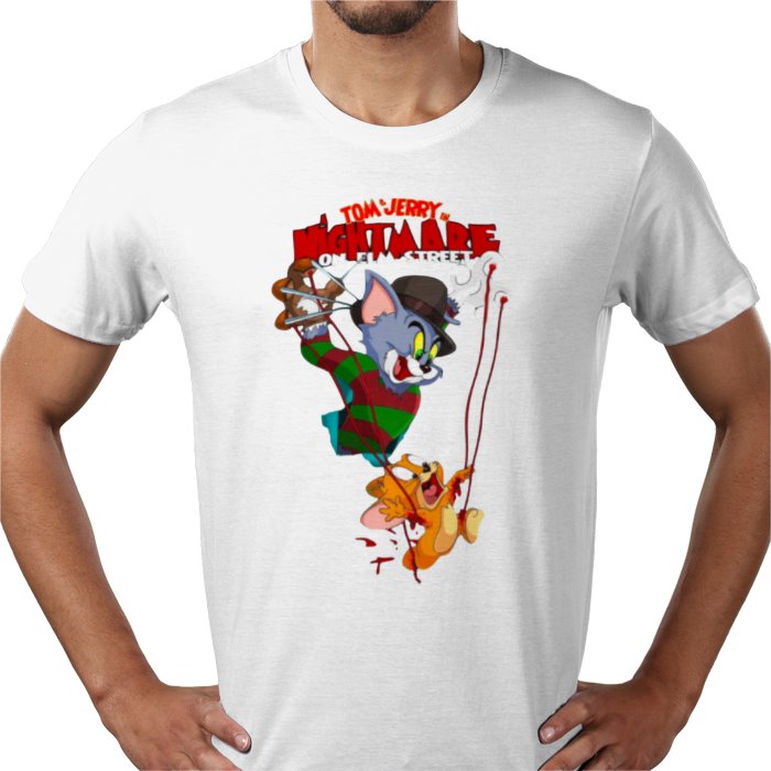 Tom And Jerry x A Nightmare On Elm Street - Freddy & Jerry T-shirt