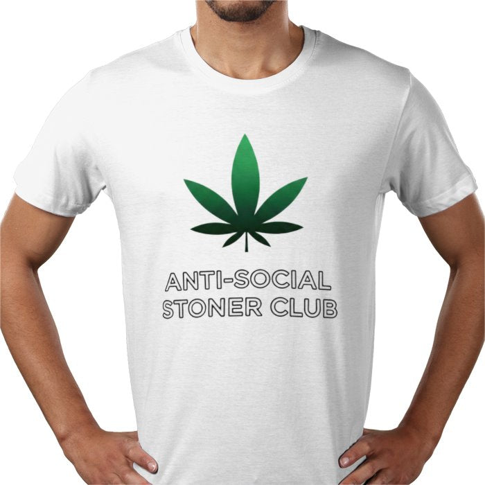 Anti-Social Stoner Club T-Shirt | Funny 420 Cannabis Graphic Tee