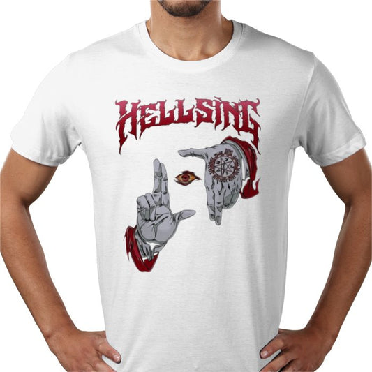 Hellsing Hands T-Shirt | Alucard Gothic Anime Graphic Tee