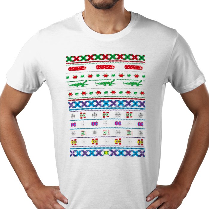 Ugly Jumper Style - Frogs Logs & Automobiles Christmas T Shirt