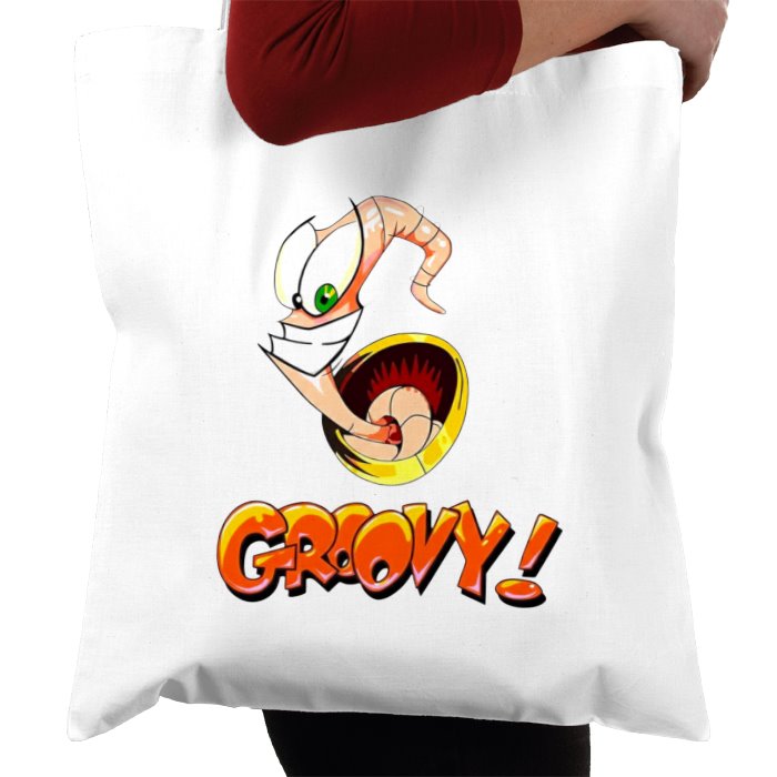 Earth Worm Jim - Groovy Tote Bag