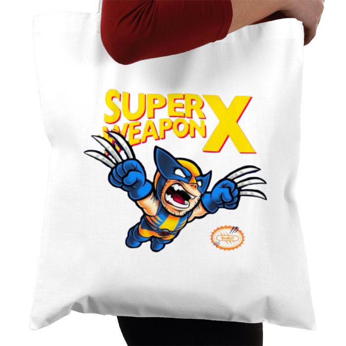 Super Mario Bro's & Wolverine - Super Weapon X Tote Bag