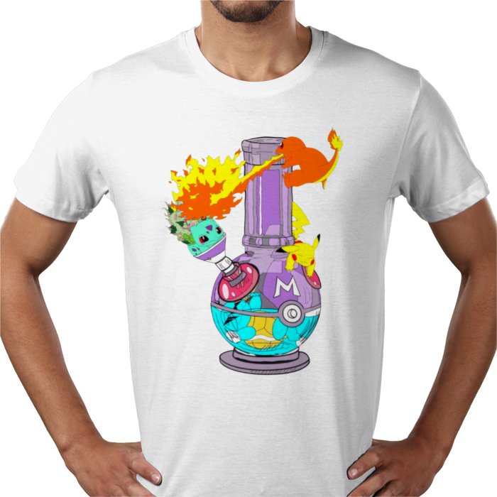 Pokébong T-Shirt | Pokémon 420 Parody Funny Graphic Tee