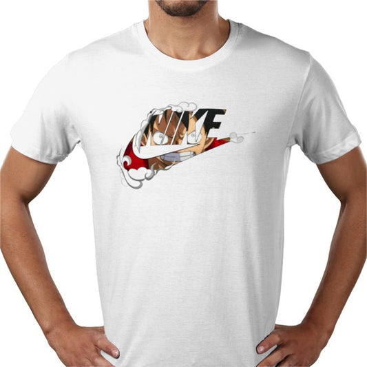 One Piece Luffy Nike Style T-Shirt | Pirate King Anime Tee