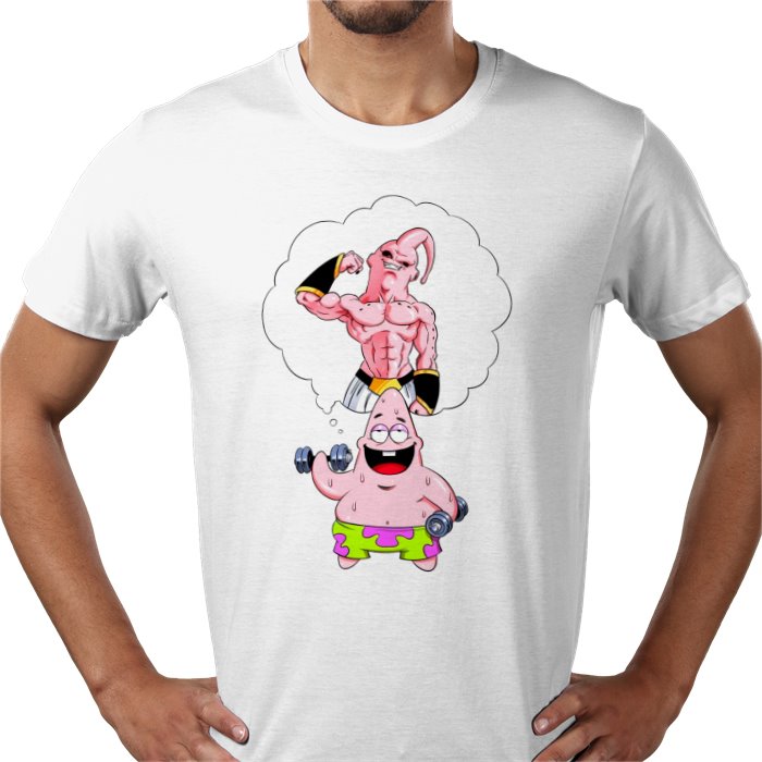 Dragon Ball Z x SpongeBob Crossover T-Shirt | DBZ Mashup Anime Tee