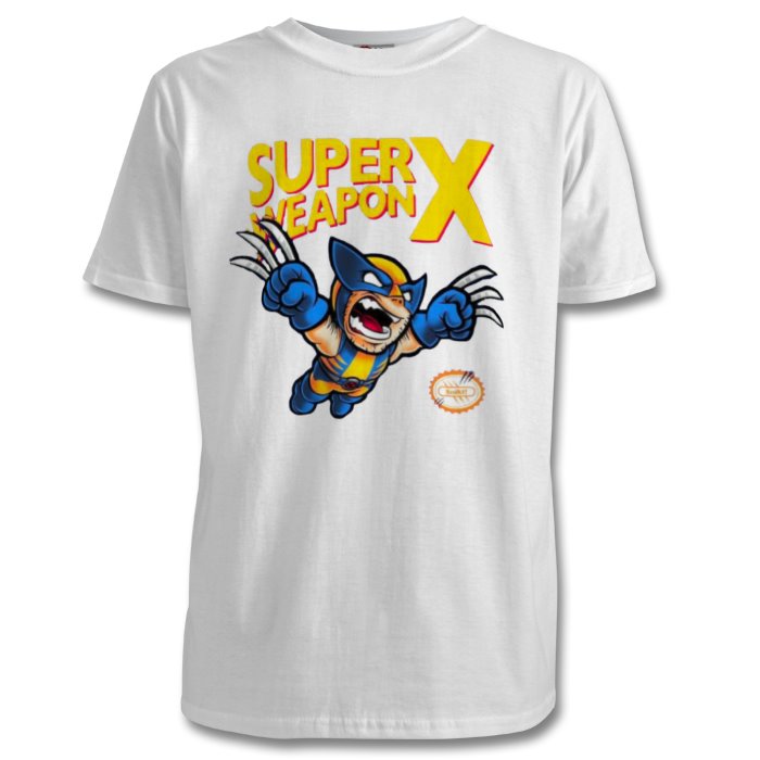 Super Mario Bro's & Wolverine - Super Weapon X T-shirt