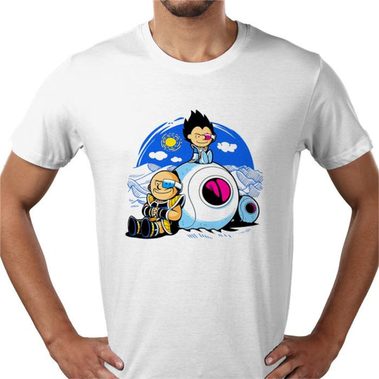 Dragon Ball Z x Snoopy Crossover T-Shirt | DBZ Mashup Anime Tee