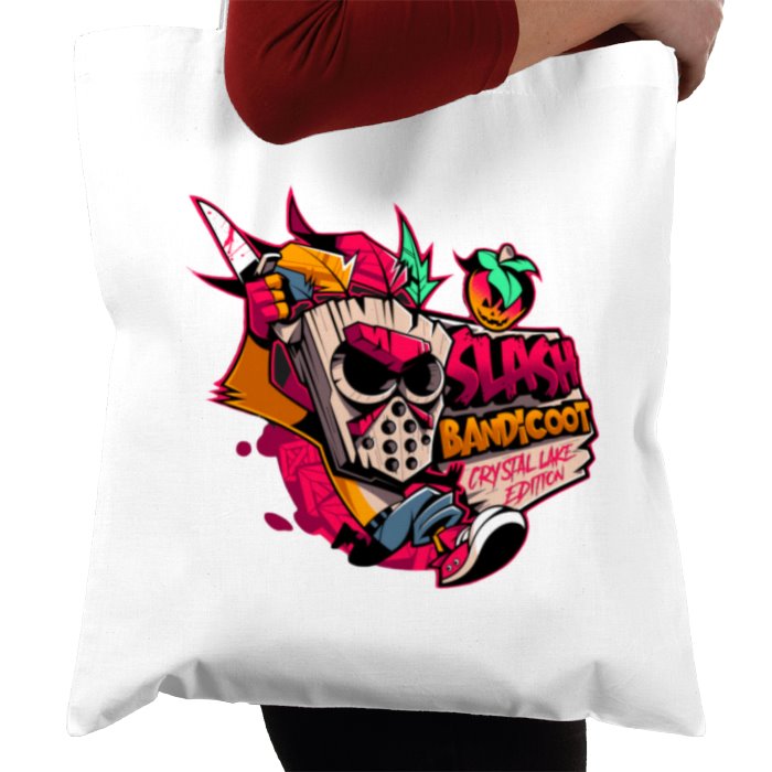 Crash Bandicoot & Friday 13th - Slash Bandicoot Tote Bag