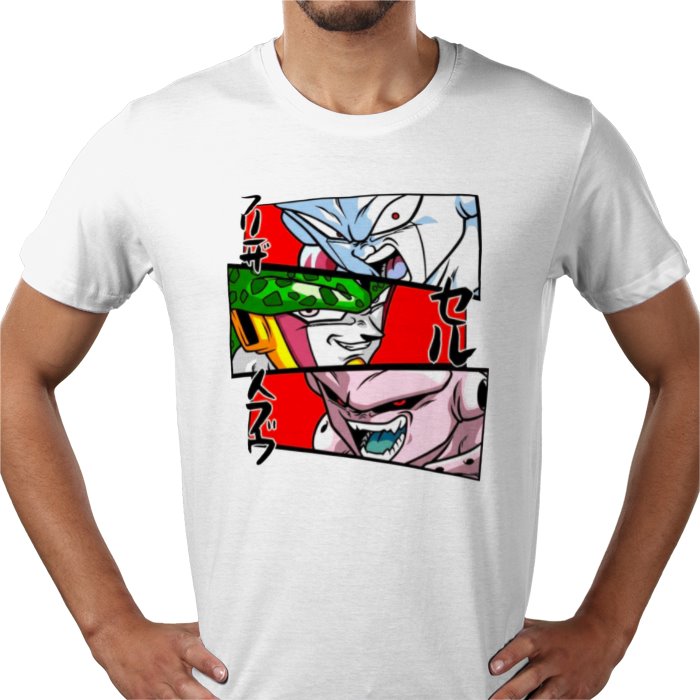 Dragon Ball Z Faces of Evil T-Shirt | DBZ Villains Anime Tee