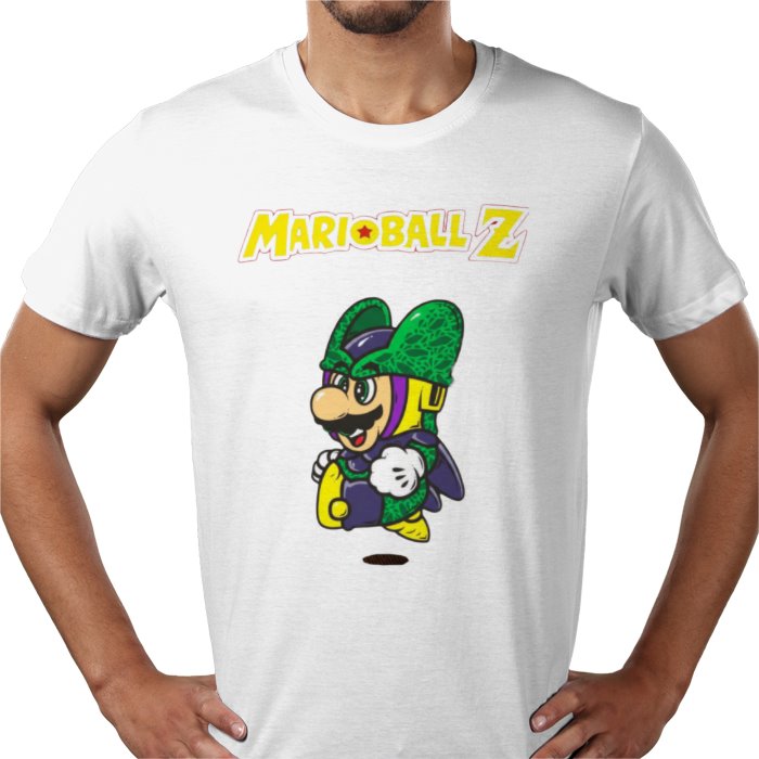 Super Mario x Dragon Ball Z Marioball Z T-Shirt | Gaming Anime Mashup Tee