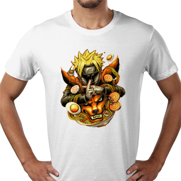 Naruto Nine-Tails Ramen T-Shirt | Ichiraku Ramen Anime Tee