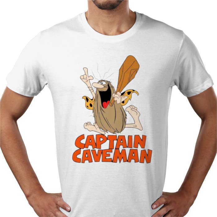 Captain Caveman Theme T-shirt