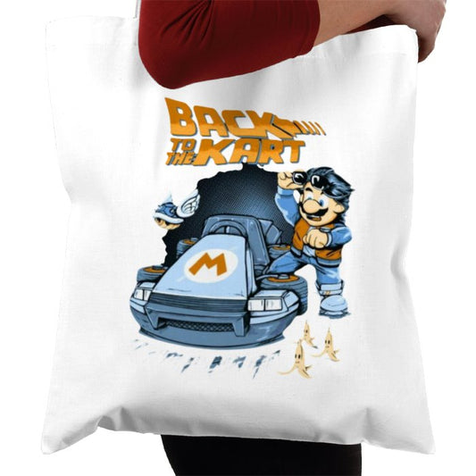 Mario Kart & Back To The Future - Back To The Kart Tote Bag