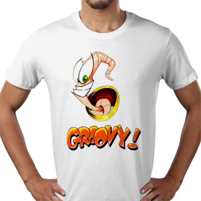 Earthworm Jim - Groovy T-shirt