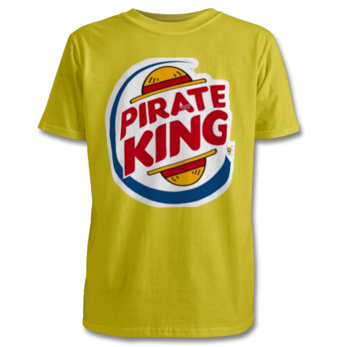 One Piece & Burger King - Pirate King T-shirt