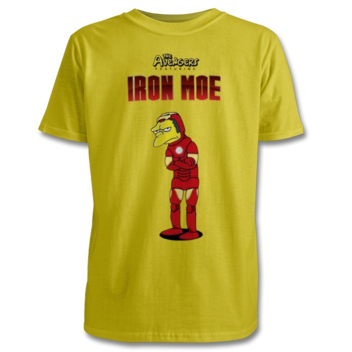 The Simpsons & Iron Man - Iron Moe T-shirt