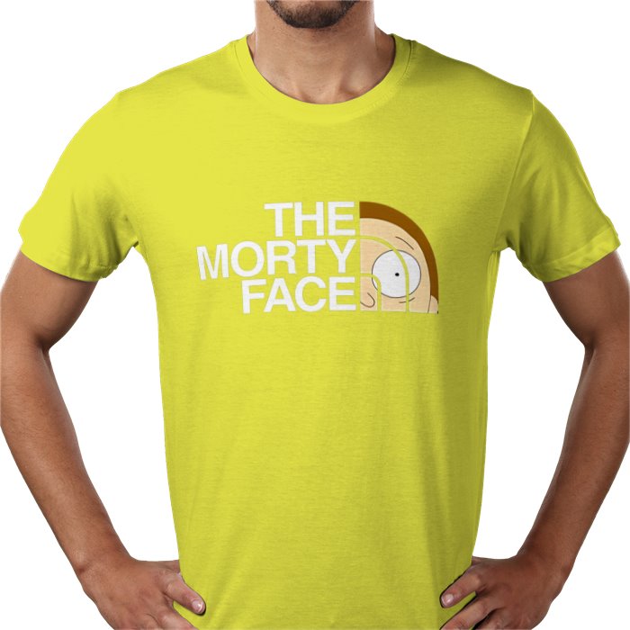 Rick & Morty x The North Face Parody - The Morty Face T-Shirt