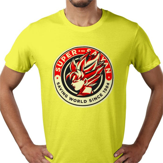 Dragon Ball Z Goku Badge T-Shirt | Son Goku DBZ Anime Tee