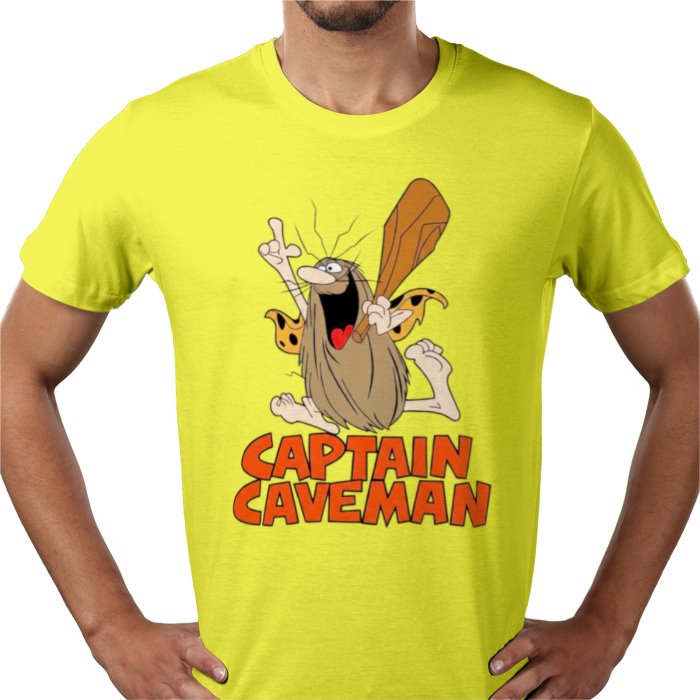 Captain Caveman Theme T-shirt