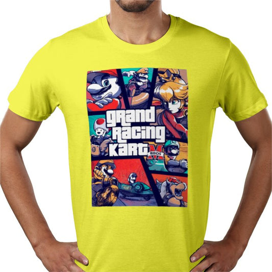 Mario Kart & Grand Theft Auto - Grand Racing Kart T-Shirt