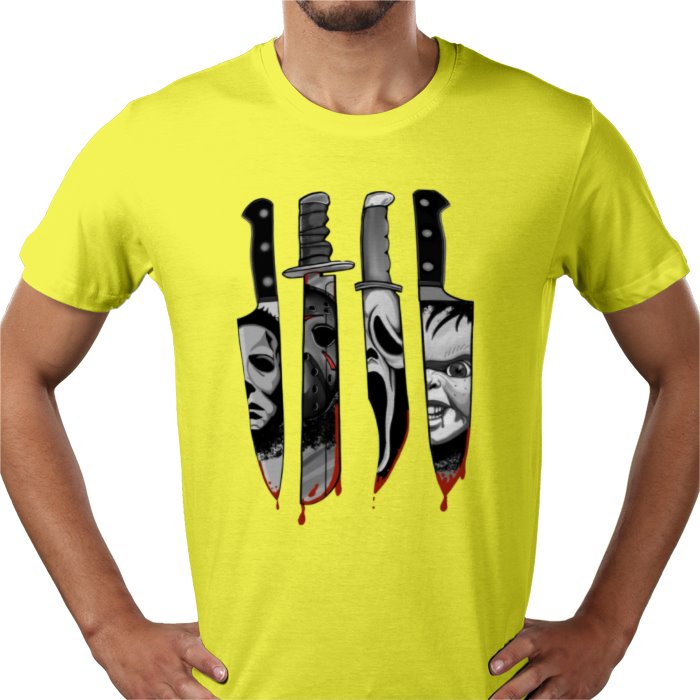 Horror Knifes Theme T Shirt